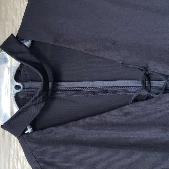 F21 Forever21 Lace Up Choker Bodysuit Thong Plus Size Rave 2x - Picture 9 of 13